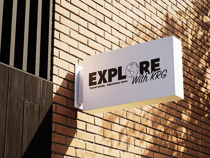 Explore with KRG sign
